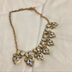 Metallic statement necklace
